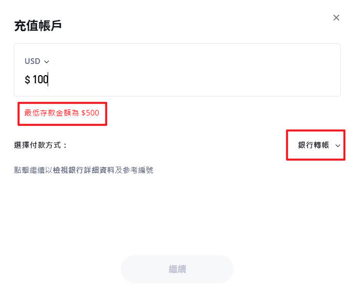 將來銀行入金etoro