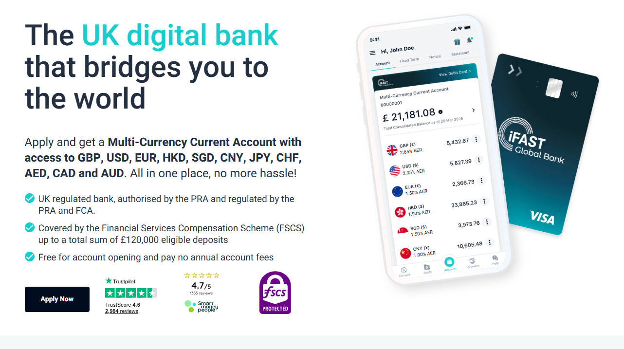 iFAST Global Bank 開戶